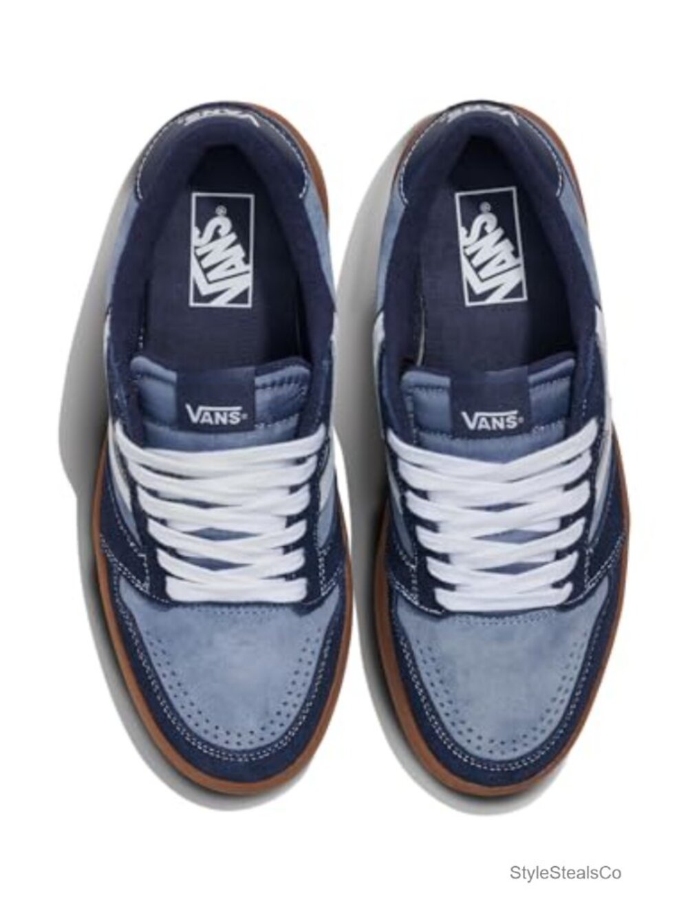 Vans Lowland 2.0 Retro Court Sneakers Suede & Canvas Lace-Up Cupsole - Picture 4 of 5